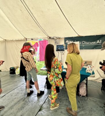 Participants of 'Art or AI?' at Electric Picnic 2023